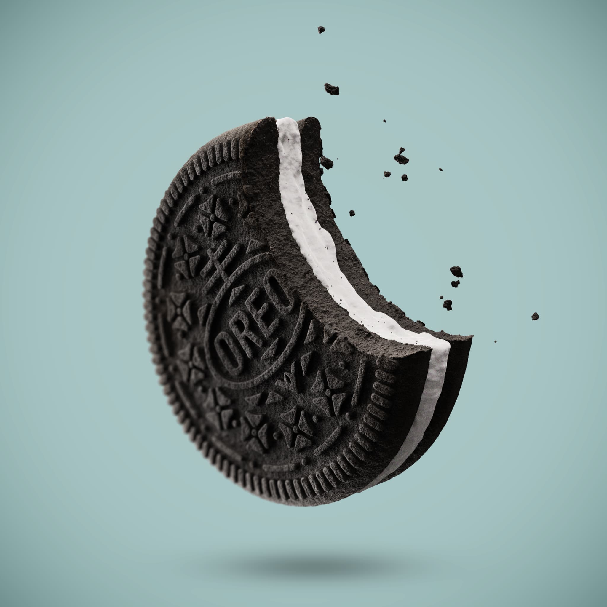 3d modelled oreo cookie